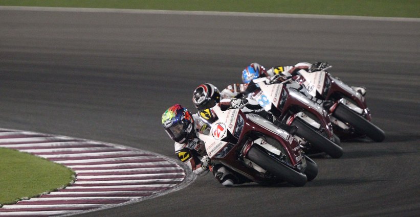 Zaqhwan Zaidi onboard his Honda in the ARRC season finale in Qatar