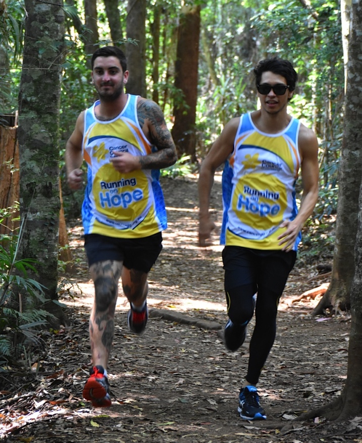 Chris Evans (right) and Antony Sedman (left)tackle Gold Coast Airport Marathon on list of 29+ endurance events