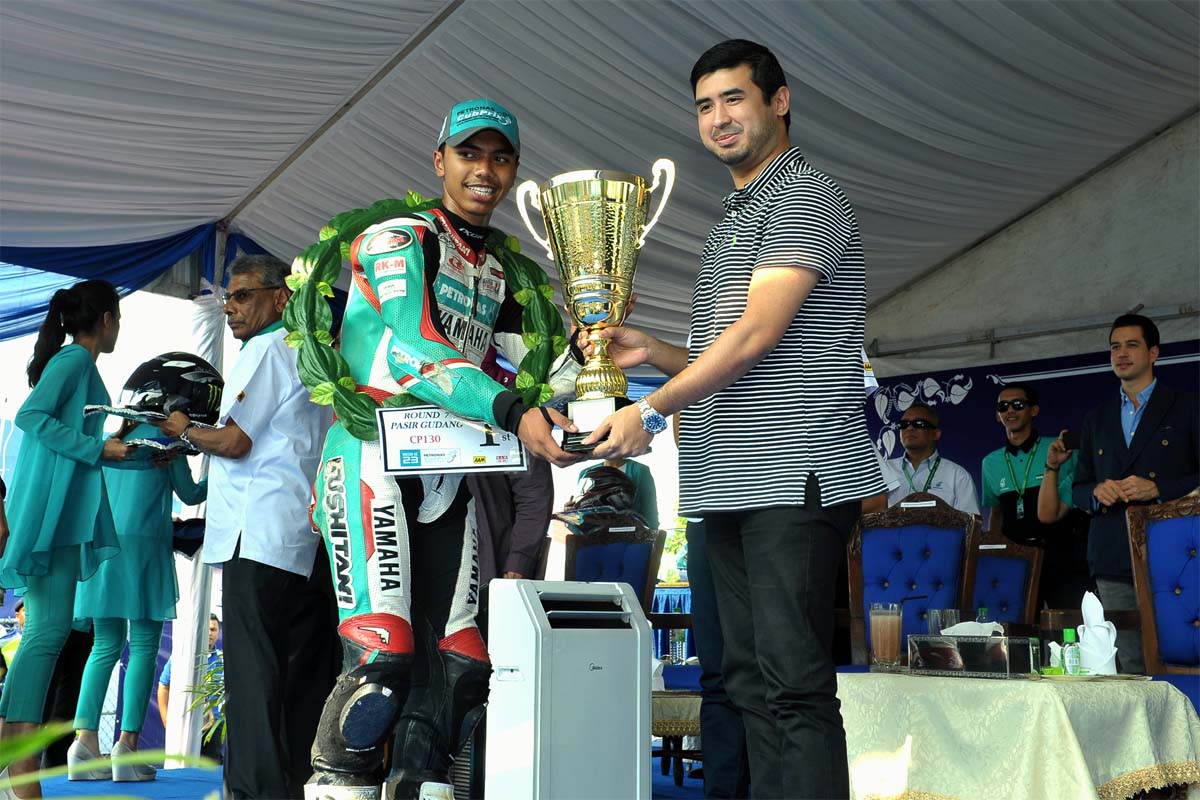 2016 PETRONAS AAM Malaysian Cub Prix Championship Pasir Gudang Circuit - Kasma Daniel Kasmayudin