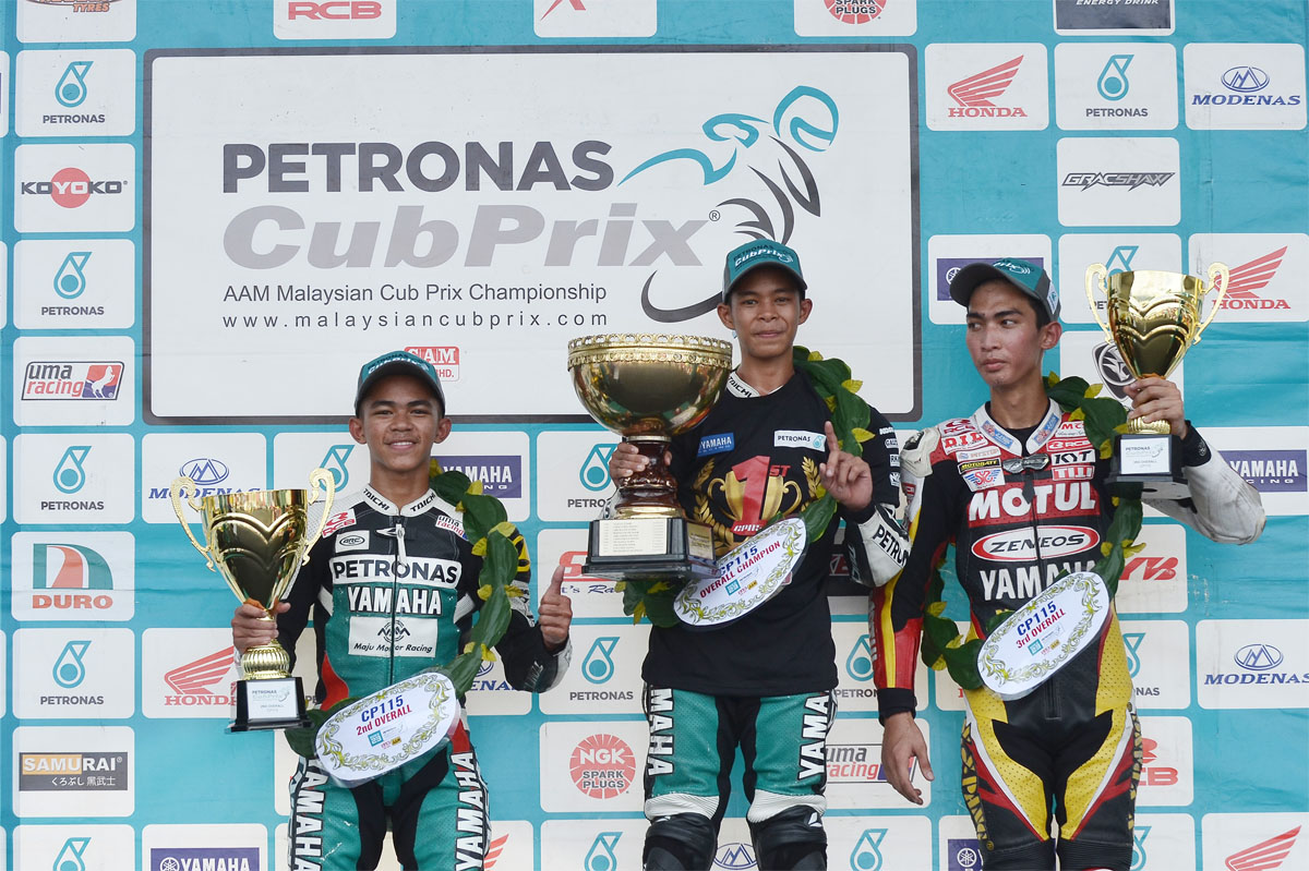 2016 Malaysian Cub Prix Championship Final Round Taiping - Overall CP115 Podium Winner