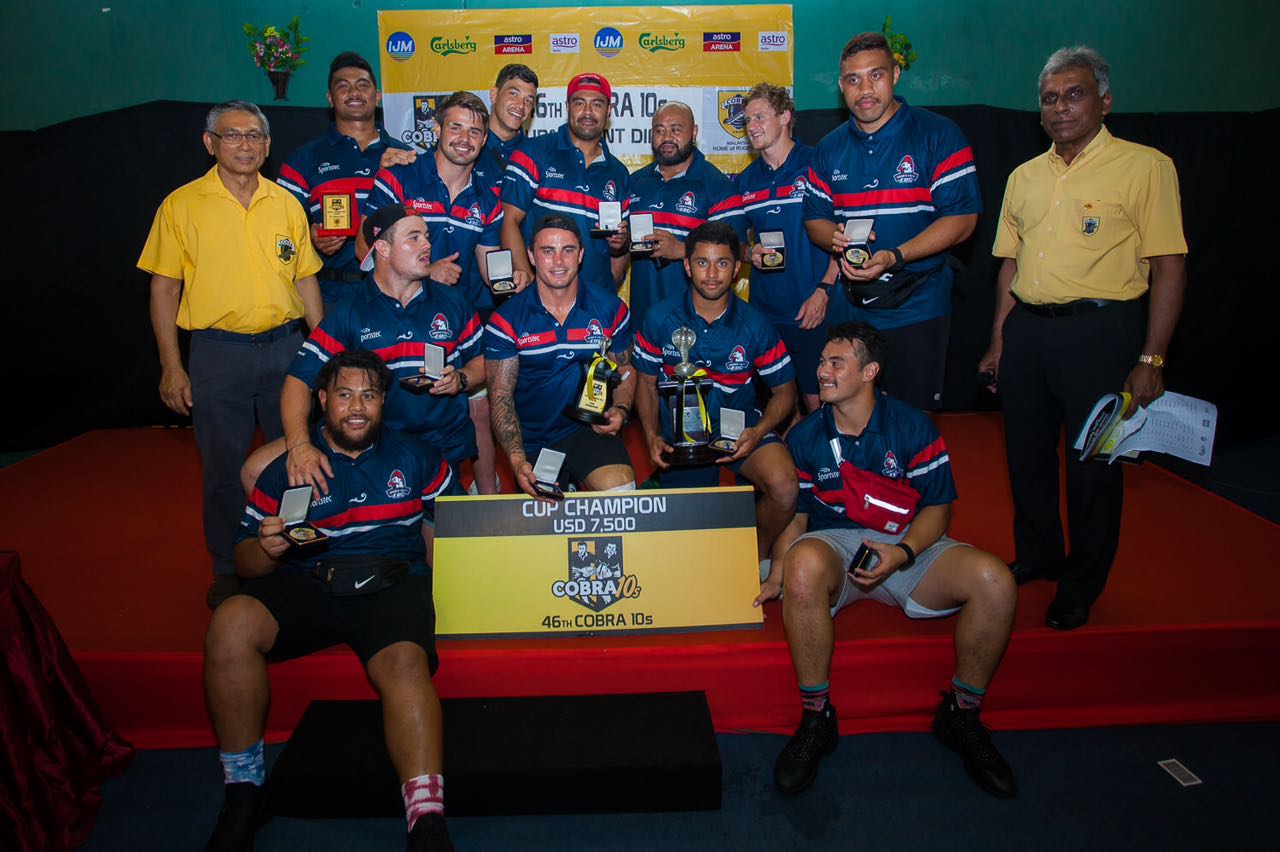 Pasukan ERC Borneo Eagles dinobatkan selaku juara dalam Kejohanan Ragbi Cobra 10's Ke-46.