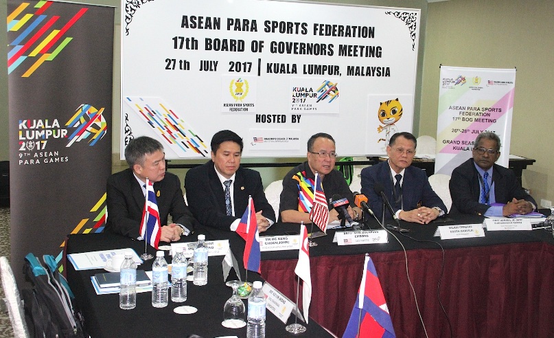 ASEAN Para Sports Federation Meeting 2017 - 17th Board of Governors Meeting