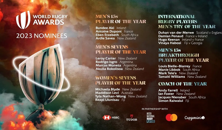 Nominees revealed for World Rugby Awards 2023 Sports247